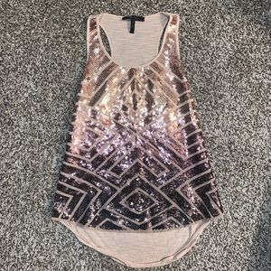 BCBG MAXAZRIA Sequin Tank